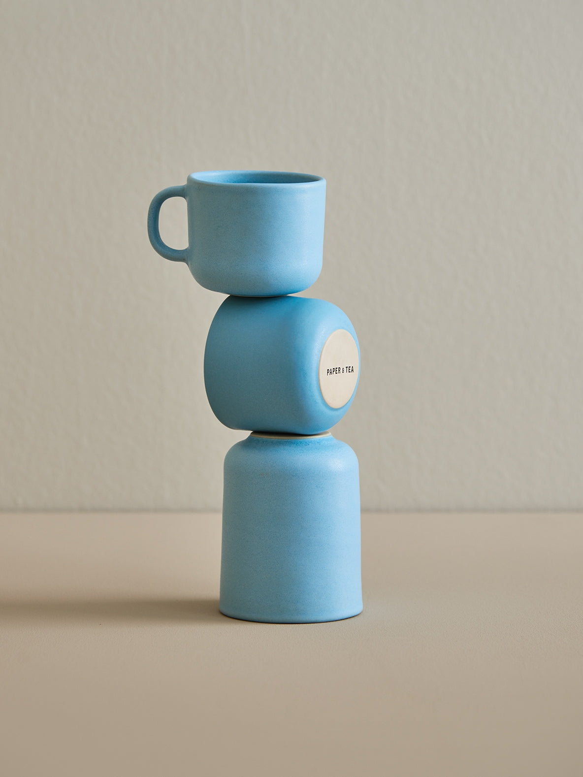 Stoneware Cup Light Blue